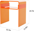 Acrylic Nightstand and Side Table - Translucent 3 Color Options - Modern Design Home Decor. 