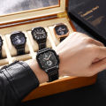 Swiss Genuine Same Automatic Men's Watch Waterproof Square Fashion Business Trends Calendar Quartz Watch Men. 
