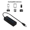Mcbazel DOBE 4 Ports USB 3.0 Hub Super Speed 5Gbps for PS4 (S)/ PS4 Pro/Xbox One (S)/ Xbox 360/ PC – Black. 