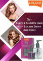 Lolane Smooth & Style Shiny Hair Coat with Hair Straightening Vitamin E Serum 30ml. 