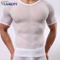 Summer T-shirt Ultra-thin Transparent See-Through Tee Shirt. 