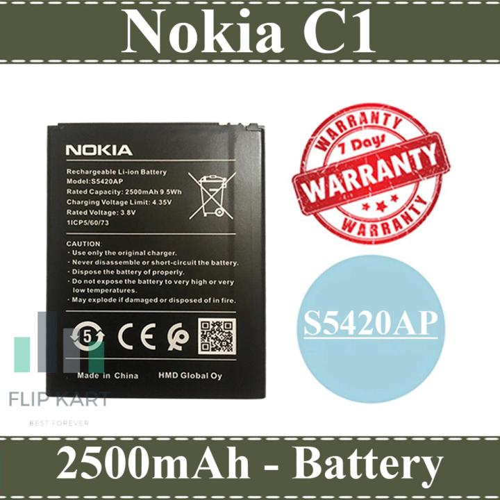 Nokia C1 Battery S5420AP Replacement Premium Quality 2500mAh Battery For Nokia C1