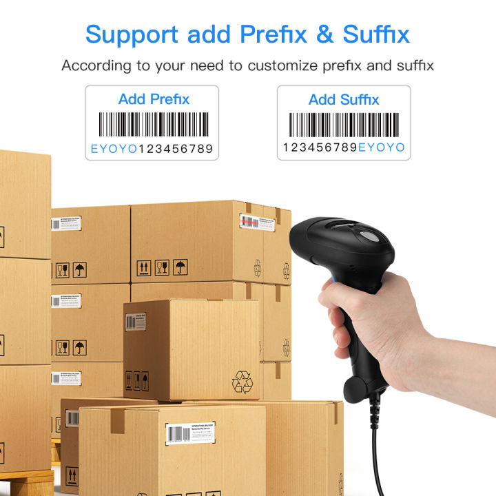 Speed-X 8500 2D Wire Cmos Handheld Barcode Scanner (Scanner with Plug & Play Usb Cable & Stand)