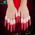 Green Home Witch Nails Set No Odors Finger Tips Halloween Night Gothic Witch Nails. 