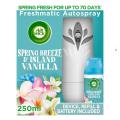Air Wick Spring Breeze and Island Vanilla Freshmatic Kit 250ml. 