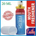 MOUTH FRESHENER MOUTH SPRAY, FRESH BREATH FRESHENER ORAL SPRAY FOR FRESH BREATH NON ALCOHOLIC HILAL, TASTY FLAVORS, SPEAR MINT, FRESH MINT, ORANGE, CINNAMON (1 PIECE) ANY ONE SPEAR MINT: THIS WILL BE ONE OF YOUR FAVORITES, STAY COOL. 