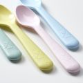 IKEA KALAS Children's Spoon Set: Colorful, Impact-Resistant, And Grip-Friendly Utensils For Little Learners (4-Pack). 