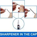 2.0mm Mechanical Pencil Lead Pencil for Draft Drawing Carpenter Crafting Art Sketching with 12 Pcs Refill - Blue. 