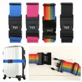Travel Luggage Strap Adjustable Luggage Strap With Safety 3 Digits Password Number Lock Rainbow Color Belt Strap Lock. 