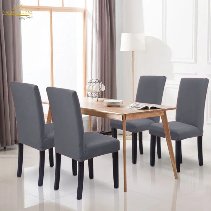 Dining%20Chair%20Cover%20Set%20of%204%20Pc%20,%206%20Pc%20and%208%20Pc%20Elastic%20Fitted%20Solid%20Color%20Cover%20Comfortable%20Chair%20Cover%20For%20Dining%20Room%20-%20Image%207