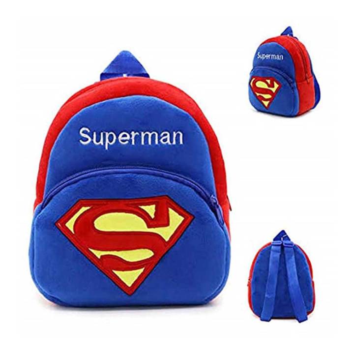 Small Superman Stuffed Bag for Boys and Girls School Bag Gift for Kids