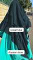 3 Layered Khimar Hijab - Three Layers Modest Hijab, Women's Clothing Three Layers Chiffon Khimar with Niqab Patti. 