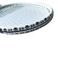 Scratch Prevent Badminton Racket Head Edge Protector Dog Pattern Wear Resistant Racquet Protective Sticker Printing White/Black. 