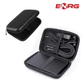 Energy - ENRG External Hard Disk Case Cover Drive Pouch Travel Carrying For HDD 2.5 SATA SSD Solid Memory Card Cable Black. 