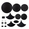 Noise Reduction Drum Mute Pads Easy Install Foam 14Pcs Set Drumming Practice Pads Rubber Practice Accessories Rubber Foam Pad. 
