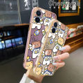 Chenyyka For Realme C21 Case Cartoon Astronaut Bear Pattern Luxury Plating Silicone Phone Cases Fashion Shockproof Soft Case Full Cover Camera Lens Protection Shell. 