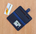 Slim long PU leather wallet for men boy with zip - cardholder gents wallet. 