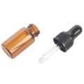 40Pcs 3Ml Empty Brown Glass Dropper Bottles with Pipette for Essential Oil. 