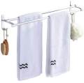 Entirety Towel Rod With Hook Aluminium Black Color Matte Finish. 