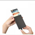 Rfid Smart Wallet Card Holder Metal Thin Slim Men Women Wallets Pop Up Minimalist Wallet Small Black Purse Vallet Walets for Men. 