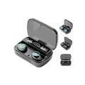 Latest High Quality ORIGNAL M10 & Airpods PRO  Air buds Wireless Bluetooth EarBuds Stereo Earphones with Power bank Bluetooth Ear phone Ear Buds Airdots Premium Quality For All Smart Phones & Gaming Mode. 