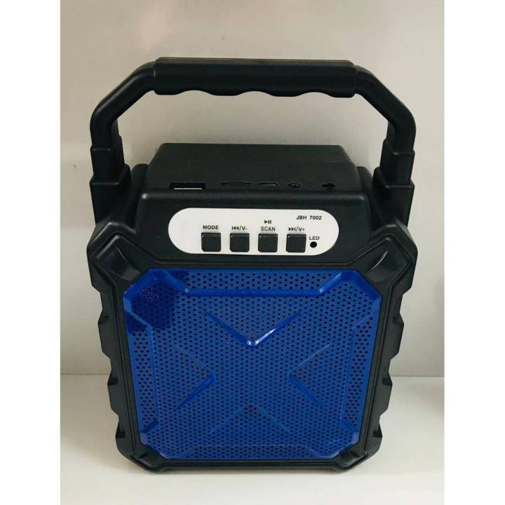 JBH-7002 WIRELESS BLUETOOTH SPEAKER BASE BOOSTING SOUND LED LIGHTFM RADIO USB AUX FT-CARD SUPPORTED