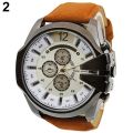 Men Big Dial Stainless Steel Analog Sports Wrist Watch. 