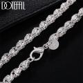 Doteffil 925 Sterling Silver 20/24 Inch Faucet Chain Necklace For Women Man Fashion Wedding Engagement Charm Jewelry. 