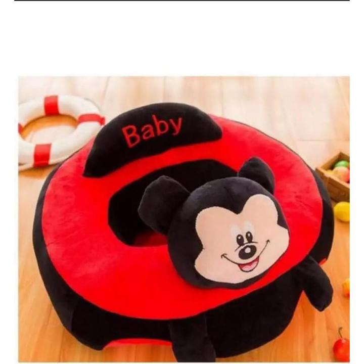Mickey Mouse Stuffed Plush Sofa Baby Seats Children Sofa Baby Carrier Toddler Nest Puff Cartoon Minnie Mouse Chair Soft