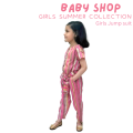 Jump Suit for kids Girls-Summer Cotton Jump Suit Romper Bodysuit for Kids Girls- Size 2 To 10 Years. 