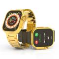 Haino Teko G9 Ultra Max Smart Watch | Golden Edition | Bluetooth Calling Smart Watch. 