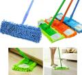 Microfiber Wet and Dry Flat Cleaning Mop with Telescopic Long Handle ( Multicolour , Medium ). 