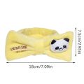 Julystar 1pc Fashion Women Cute Band Embroidered Coral Fleece Wash Face Bath Hair Holder Elastic Headband Girls Hair Accessories. 