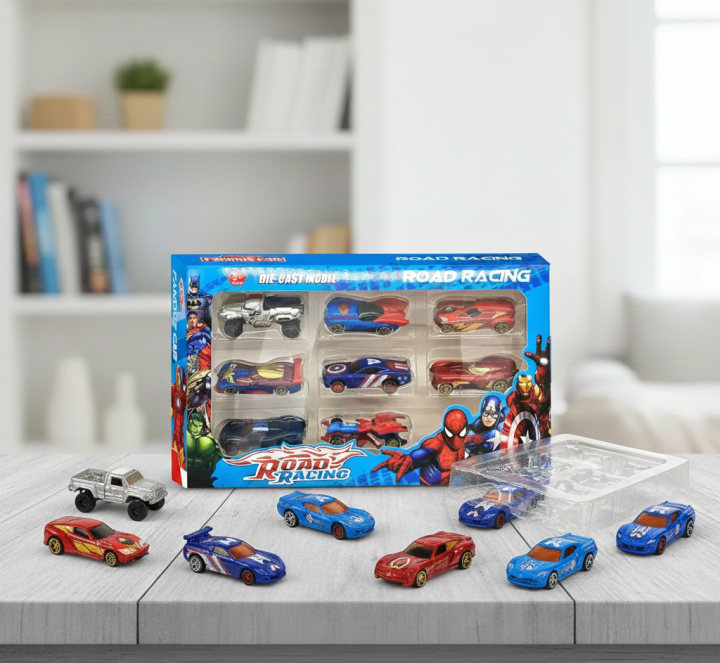 STEM Avengers Road Racing Die-Cast Cars Set (8 Pcs) – Marvel Superhero ...