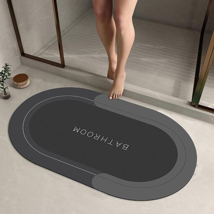 Bath Mat Water Absorbent Non-Slip, Water Absorbent Bath Carpet for Bathroom, Shower Room, Tub, Entryway, Kitchen, Sink