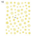 Nail Sticker Christmas Patterns Non-Fading Ultra Thin Christmas Snowflakes Nail Foil Stickers for Female. 