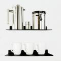 Pack of 2 Wall Mount Kitchen Accessories Pot Storage Shelf Organiser. 