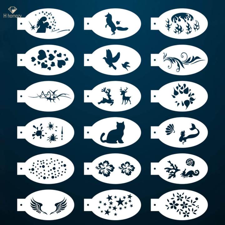 Face Painting Stencils DIY Stencils Template Easily Use for Parties