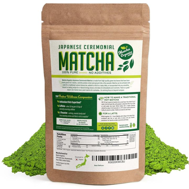 Premium Japanese Ceremonial Matcha Green Tea Powder - 1st Harvest ...