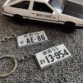 Car Japanese License Plate Keychain 3D Number Plate Keyring JDM Racing For Tokyo Osaka Metal Key Ring Auto Key Chain Accessories. 