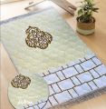 Velvet Quilted Premium Prayer Mat | Modern Orthopedic Foam Jai Namaz. 