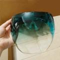 UniColorful Eye Shield Visor Large Mirror cycling Sun Glasses Half Face Shield Guard Protector Face Mask Anti-spray Mask. 