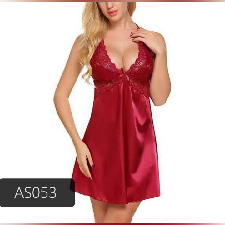 Sexy Silk Nighties - Red