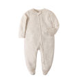 Baby onesies, long-sleeved zippers, fart clothes, crawling clothes, foot wrapping pajamas, baby clothes, summer air-conditioned clothes. 