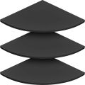 Wall Mounted Floating Corner Shelf Tier Quarter Round Storage Shelf Corner Organizer For Bathroom Hallway. 