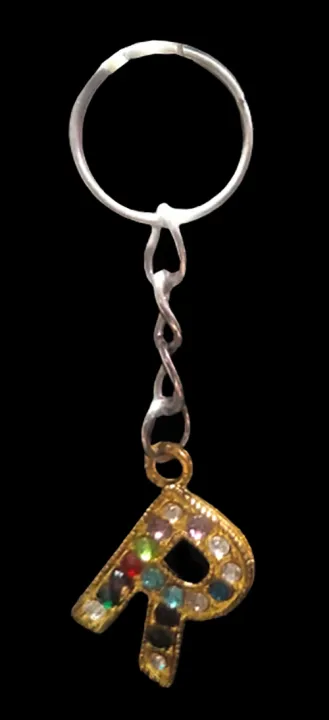 Keychain%20Fancy%20Alphabet%20R%20For%20Girls/Boys%20Key%20Ring%20Key%20Holder%20Mobile%20Phone%20Straps%20Metal%20Golden%20QWIS-1205-20%20QUALITY%20WEB%20STORE%20-%20Image%203