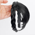 【ETOP】Wig Bangs Hair Hoop Braid Headband Instant Hair Bangs Twist Braid. 