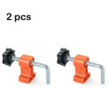 Right Angle Locator 90° Plate Splicing Fixator Orange L-Shaped Square Corner Code Woodworking Scriber Marking Ruler. 