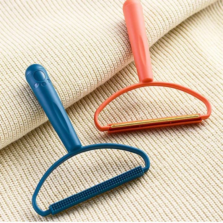 Lint Remover Clothes Hair Scraper Portable Double Sided Tweed Coat Manual Hair Ball Cleaning Household No Harm to Clothes Hair Ball Trimmer