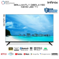 INFINIX LED 43X5 43 INCHES SMART FHD ANDROID LED TV | 1GB RAM 8GB ROM | BEZEL-LESS | 10W+10W FULL RANGE BOX SPEAKERS | 2 YEARS BRAND WARRANTY. 